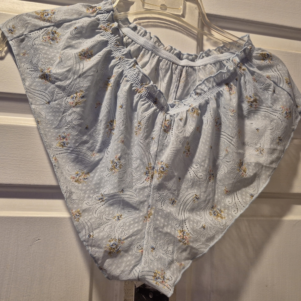 Forever 21 Blue Lace Top